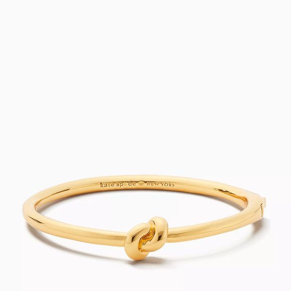 kate spade Jewelry - NWT Kate Spade Sailor's Knot Hinge Bangle Gold plated bracelet